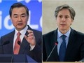 Ngoại trưởng Trung Quốc Vương Nghị và Ngoại trưởng Mỹ Antony Blinken (Ảnh: Đông Phương).