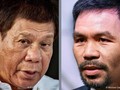 Với việc võ sĩ Manny Pacquiao tuyên bố ra tranh cử Tổng thống Philippines , mâu thuẫn giữa ông và ông Duterte đang nóng lên (Ảnh: Deutsche Welle).