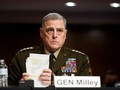  Ông Mark Milley điều trần trước Ủy ban Quân lực Thượng nghị viện về việc bí mật gọi điện cho chỉ huy quân đội Trung Quốc (Ảnh: Reuters).