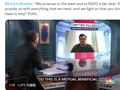 Ông Kuleba trả lời phỏng vấn của Đài NBC (Ảnh: Twitter).