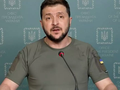 Ông Zelensky phát biểu qua truyền hình tại cuộc hội thảo của Viện các vấn đề quốc tế Hoàng gia Anh, đưa ra 4 điều kiện tiên quyết để ngừng bắn và đàm phán với Nga (Ảnh: AP).