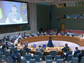 Ngày 28/6, ông Zelensky phát biểu qua truyền hình tại cuộc họp Hội đồng Bảo an, đề nghị trục xuất Nga khỏi Liên Hợp Quốc (Ảnh: AP).