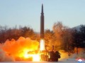 Tên lửa siêu thanh Hwasung-8 đã được Triều Tiên thử nghiệm thành công (Ảnh: KCNA).