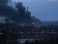 Nhà máy điện ở Kiev cháy lớn do trúng tên lửa Nga hôm 9/3 (Ảnh: NetEasy).
