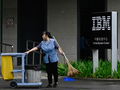 IBM đã cơ bản rút khỏi Trung Quốc từ ngày 26/8 (Ảnh: AFP)