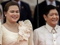 Tổng thống Ferdinand Marcos Jr. và Phó Tổng thống Sara Duterte thuở còn mặn nồng. Ảnh: Reuters.