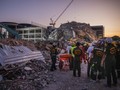 Hiện trường Tòa nhà Văn phòng Kiểm toán ở Bangkok bị sập. Ảnh: Getty.