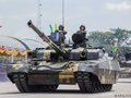 Xe tăng T-84 "Oplot" của Lục quân Thái Lan đã được huy động ra biên giới. Ảnh: Wforum.