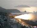Triều Tiên thử nghiệm đánh lửa động cơ tên lửa mới. Ảnh: KCNA.