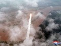 Triều Tiên phóng thử tên lửa liên lục địa Hwasong-18 trước đây. Ảnh: KCNA/Reuters.