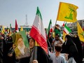 Người dân Iran ủng hộ Hezbollah và Palestine tại Tehran hôm 27/9 (Ảnh: NYT)