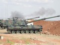 Pháo tự hành Thổ Nhĩ Kỳ pháo kích trên chiến trường Syria. Ảnh South Front.