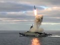 Hải quân Nga phóng tên lửa Kalibr trên biển Đen. Ảnh minh họa Rusvesna. 