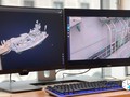 Kỹ thuật kiểm tra kỹ thuật chiến hạm bằng công nghệ laser Scan 3D UAV Skydio và phần mềm AI. Ảnh Qii.AI