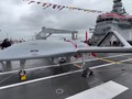 UAV Bayraktar TB3 trên tàu đổ bộ tấn công UAV – trực thăng TCG Anadolu. Ảnh Turkic World.