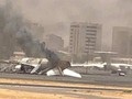 Giao chiến diễn ra ở sân bay Quốc tế Khartoum. Ảnh Video South Front.