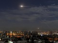 Tên lửa hành trình Israel bị đánh chặn trên không phận Damascus. Ảnh The Times of Israel.