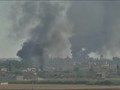 Quân đội Thổ Nhĩ Kỳ và lực lượng Hồi giáo cực đoan pháo kích vào thị trấn Rifaat, Aleppo, Syria. Ảnh ANHA
