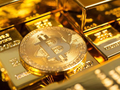 Giá vàng, giá Bitcoin. Ảnh: Pinterest.
