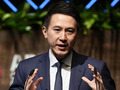CEO TikTok Shou Zi Chew phát biểu tại hội nghị thượng đỉnh Apec ở Lima, Peru. Ảnh: SCMP