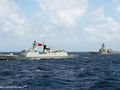 Hai tàu chiến của Hải Quân Mỹ đang hoạt động tuần tra trên biển Đông. Nguồn: CNN