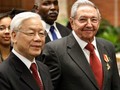 Tổng bí thư Nguyễn Phú Trọng trong chuyến thăm tới Cuba vào cuối tháng 3/2018. Ảnh: BBC