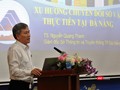 TS. Nguyễn Quang Thanh, Giám đốc Sở Thông tin và Truyền thông Đà Nẵng phát biểu tại Hội thảo “Chuyển đổi số - Cơ hội và thách thức với Đà Nẵng” ngày 31/5.