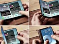 Hình ảnh được cho là thiết kế của chiếc smartphone dùng màn hình uốn dẻo gập lại được của Samsung