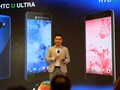 Giám đốc HTC Việt Nam giới thiệu bộ đôi HTC U tại buổi ra mắt.