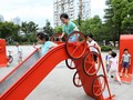 Bánh xe được dùng để chế tạo khung các bộ phận trong công viên vui chơi
