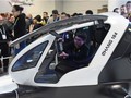 Chiếc Drone EHang 184 được giới thiệu tại Hội chợ Đồ điện tử Las Vegas năm 2016. Ảnh: Ethan Miller/Getty Image/AFP