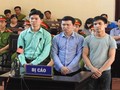 Các bị cáo trong phiên tòa diễn ra tại Hòa Bình