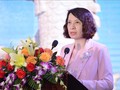 Bà Nguyễn Thị Liên Hương, Thứ trưởng Bộ Y tế, phát biểu tại Hội nghị.