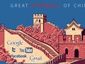 Great Firewall là bức tường vững chắc ngăn người Trung Quốc truy cập các website nước ngoài. Ảnh: Medium.