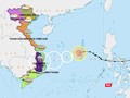 Hướng di chuyển của bão số 10 trong 24h tới