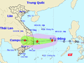 Dự báo đường đi của bão số 12