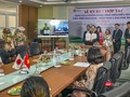 Quang cảnh buổi lễ ký kết trực tuyến giữa Phòng Phúc lợi & chăm sóc sức khỏe tỉnh Nagasaki (Nhật Bản) và Đại học Đông Á (Đà Nẵng) diễn ra sáng ngày 20/11