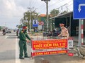 Lực lượng công an, quân đội tỉnh Quảng Ngãi thiết lập chốt kiểm soát dịch COVID-19 trên đian bàn
