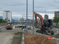 Hầm dẫn phía Tây cầu Trần Thị Lý trong giai đoạn hoàn thiện