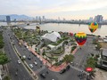 Ngày hội khinh khí cầu tại Đà Nẵng nhìn từ trên cao