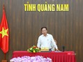Ông Nguyễn Hồng Quang - Phó Chủ tịch UBND tỉnh Quảng Nam chủ trì buổi họp báo thông tin tình hình kinh tế - xã hội tỉnh Quảng Nam quý 1/2022 diễn ra sáng ngày 7/4