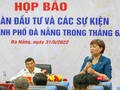 Bà Huỳnh Liên Phương - Giám đốc Ban Xúc tiến và hỗ trợ đầu tư TP Đà Nẵng trả lời báo giới.