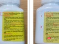 Thuốc Tetracyclin thật (hình bên trái) và giả. (Ảnh Cục quản lý Dược)