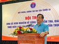 PGS.TS Lương Ngọc Khuê - Phó Chủ tịch Hội đồng Y khoa Quốc gia, Cục trưởng Cục Quản lý Khám chữa bệnh, Giám đốc Quỹ PCTH thuốc lá phát biểu tại hội thảo