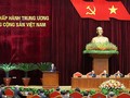 Thường trực Ban Bí thư Võ Văn Thưởng báo cáo tại Hội nghị Trung ương 5 khóa XIII (ảnh Nhật Bắc/VGP)
