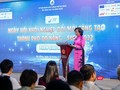 Bà Ngô Thị Kim Yến - Phó Chủ tịch UBND TP Đà Nẵng phát biểu tại phiên khai mạc ngày hội Khởi nghiệp đổi mới sáng tạo TP Đà Nẵng năm 2022