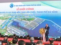 Chủ tịch nước Nguyễn Xuân Phúc phát biểu lại lễ khởi công Hợp phần A- Cơ sở hạ tầng dùng chung của dự án xây dựng bến cảng Liên Chiểu
