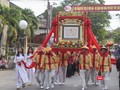 Diễu hành đón nhận danh hiệu Di sản văn hóa phi vật thể Quốc gia đối với lễ hội Tết Nguyên tiêu tại Hội An diễn ra sáng ngày 5/2