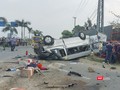 Hiện trường vụ tai nạn giao thông xảy ra hồi 4h sáng ngày 14/2 ở Quảng Nam