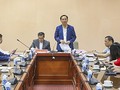 Ông Chu Mạnh Sinh - Phó Tổng Giám đốc BHXH Việt Nam phát biểu tại hội nghị (ảnh BHXHVN)